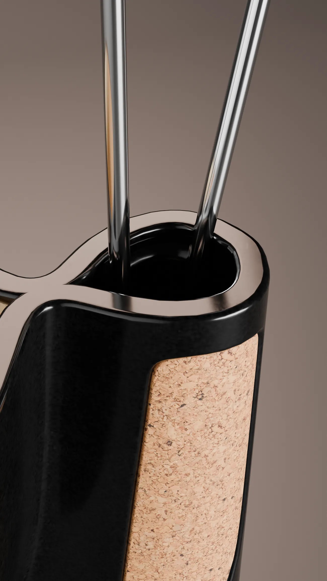 Detalle del corcho porta pinchos
